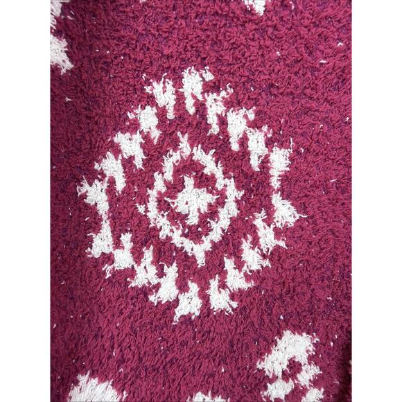 NWT Savanna Jane Deep Pink Aztec Patterned Open Long Cardigan #1425 Size 1X - Picture 3 of 7